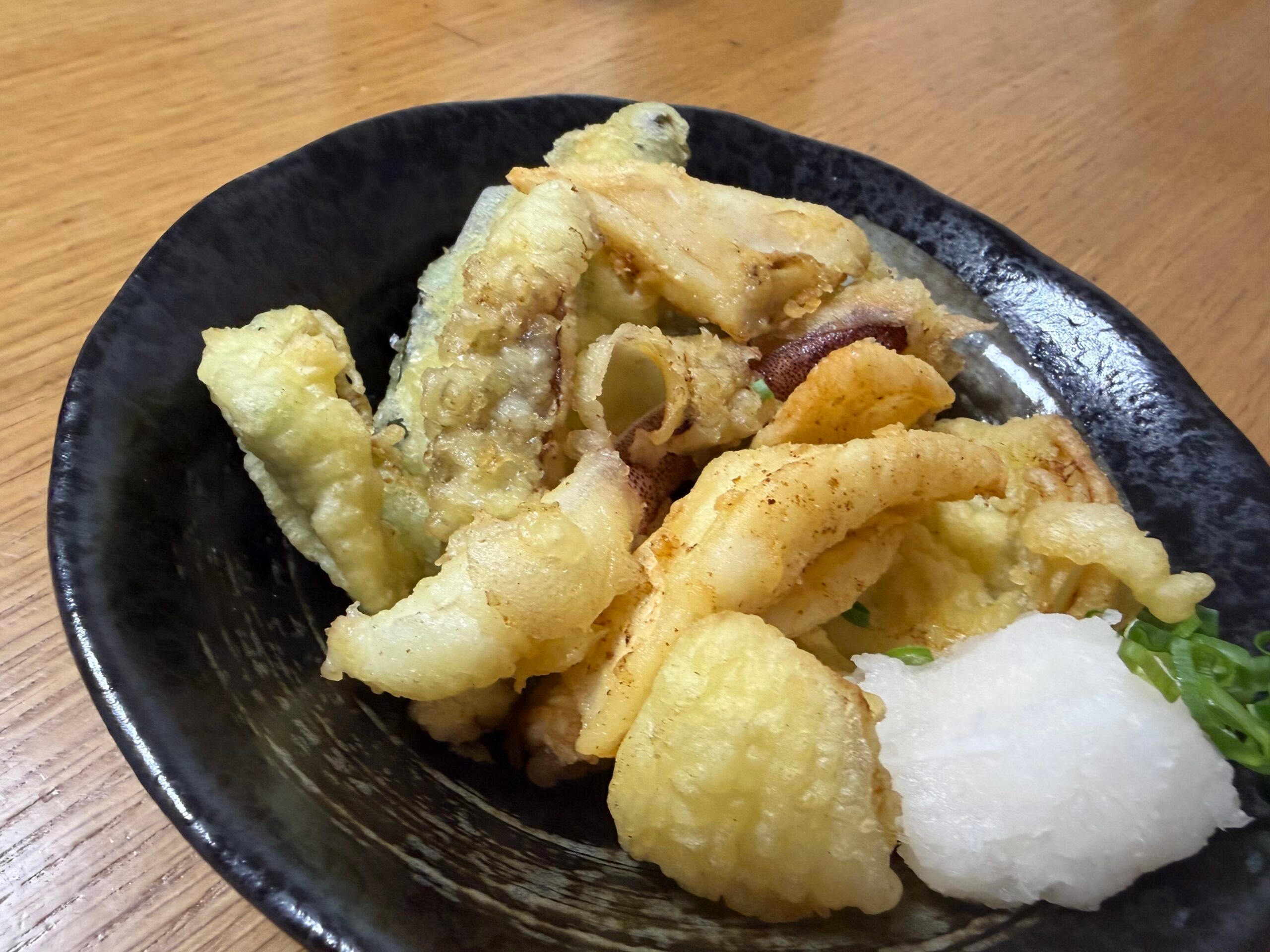 アオリイカの天ぷら