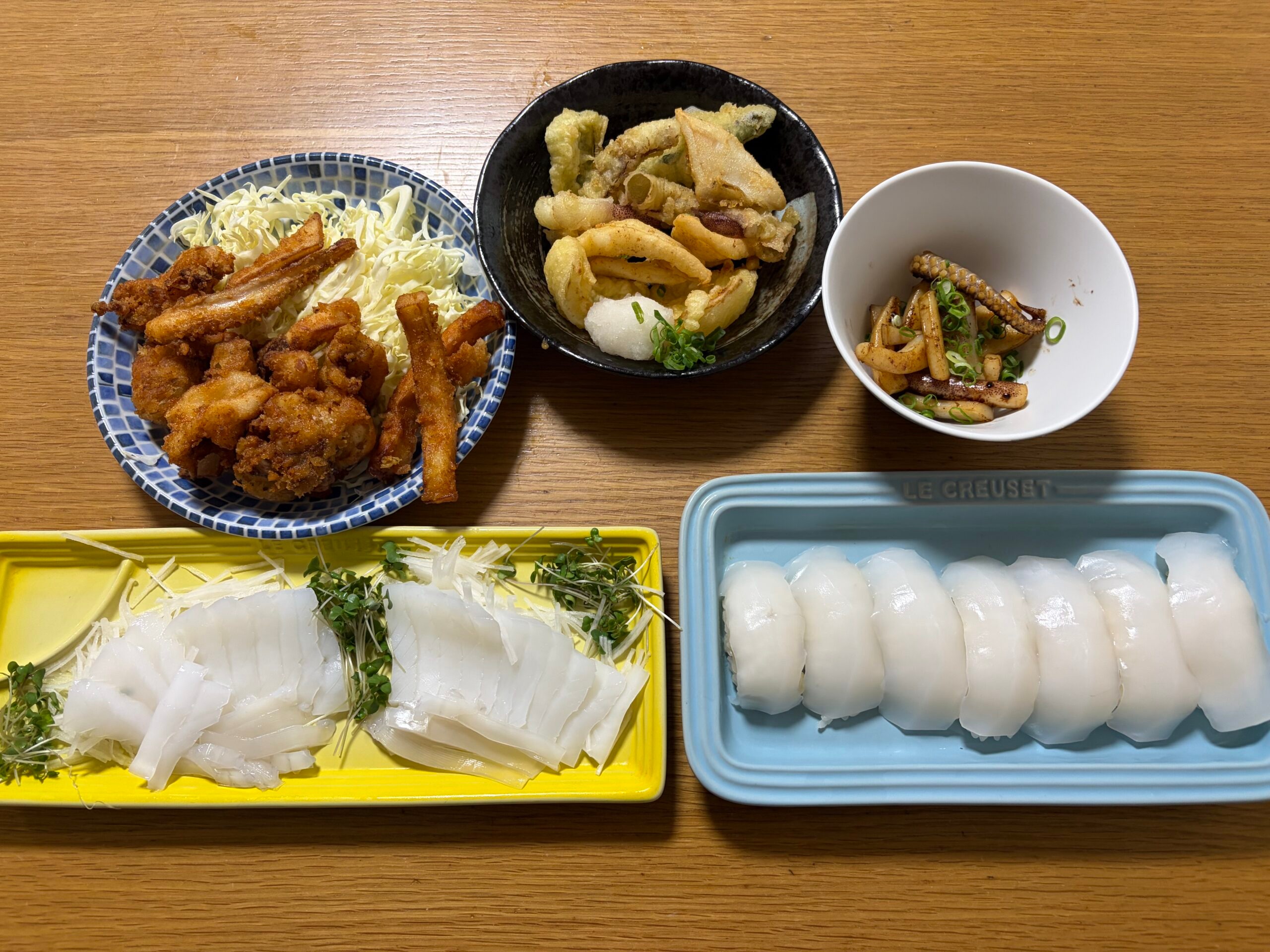 釣ったアオリイカ