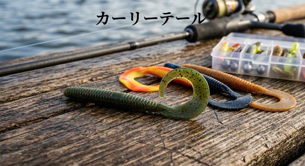 カーリーテール系のワーム。尻尾がクルンと巻いた形