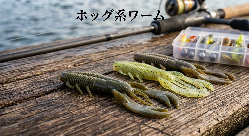 ホッグ系のワーム。エビやカニのような手足が多い形
