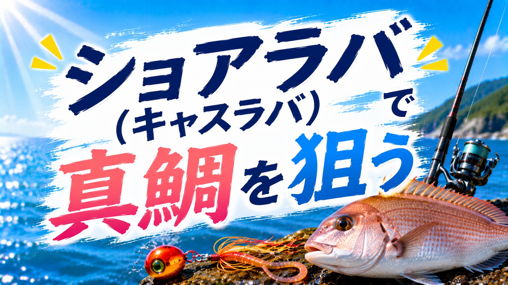 ショアラバ（キャスラバ）で真鯛を狙う｜1秒1回転のただ巻き